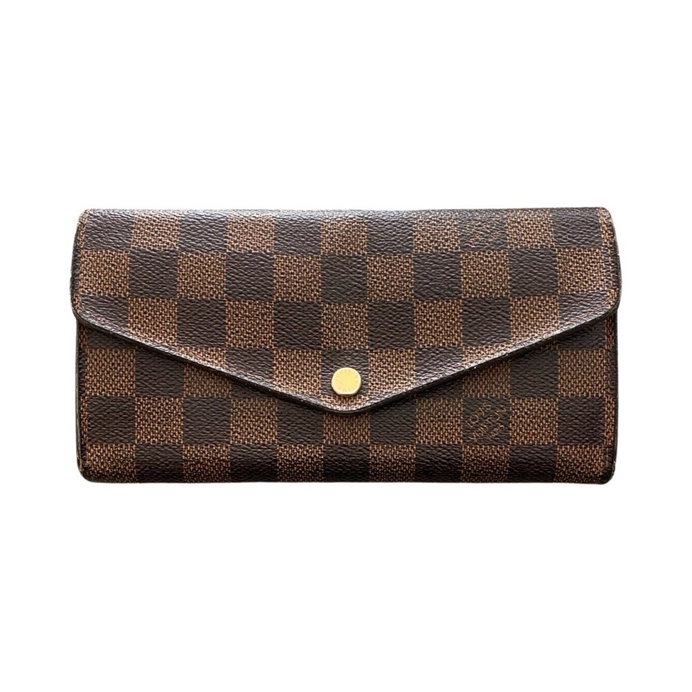 LOUIS VUITTON Damier Ebene Sarah Wallet